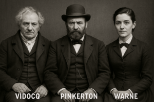 detective prive celebre Vidocq, Pinkerton et Warne